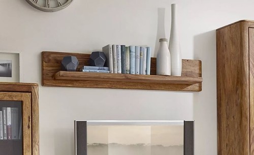 Wandregal regal massivholz - regal,