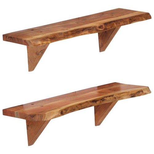 Wandregale massivholz - 2x,