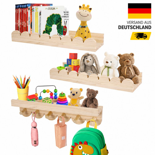 Wandregal kinderzimmer 3er set - wandregal, 3er-set
