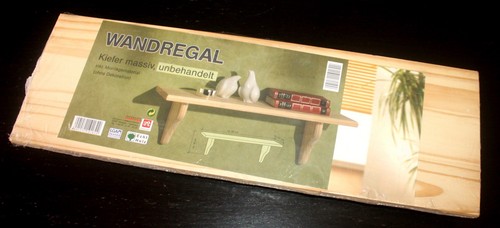 Wandregal kiefer massiv holz - kiefer,