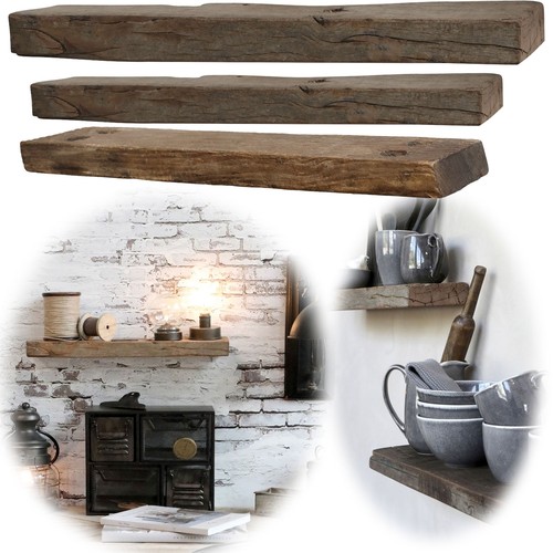 Vintage holz wandregal grimaud - holz,