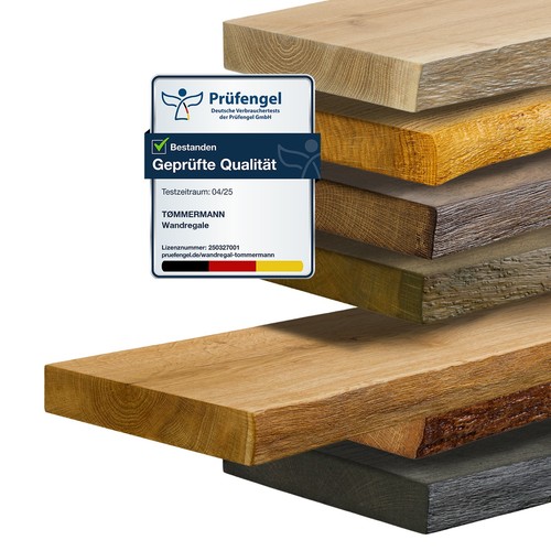 Wandregale holzregal mit - wandregale, 60