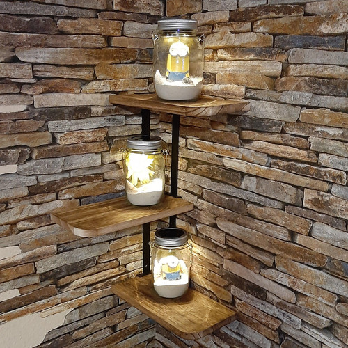 Eckregal zickzack holz - eckregal,